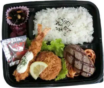 ハンバーグ&ヒレカツ・海老フライ